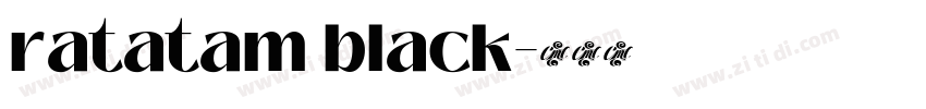 ratatam black字体转换